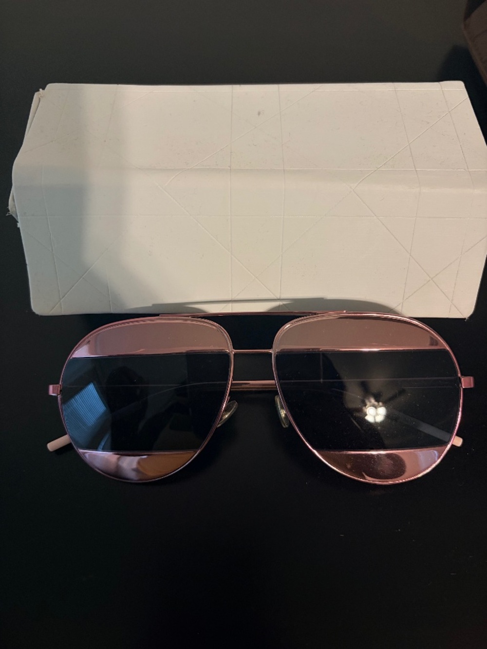 Christian Dior split lens aviators